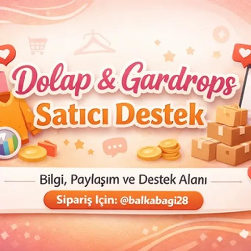 Dolap & Gardrops Satıcı Destek Telegram kanal görseli