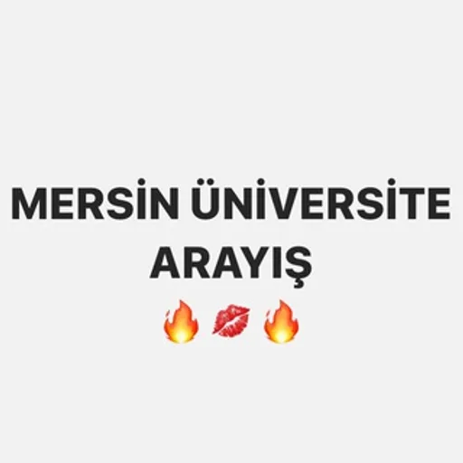 Mersin Üniversite Arayış ✨ Telegram kanal görseli